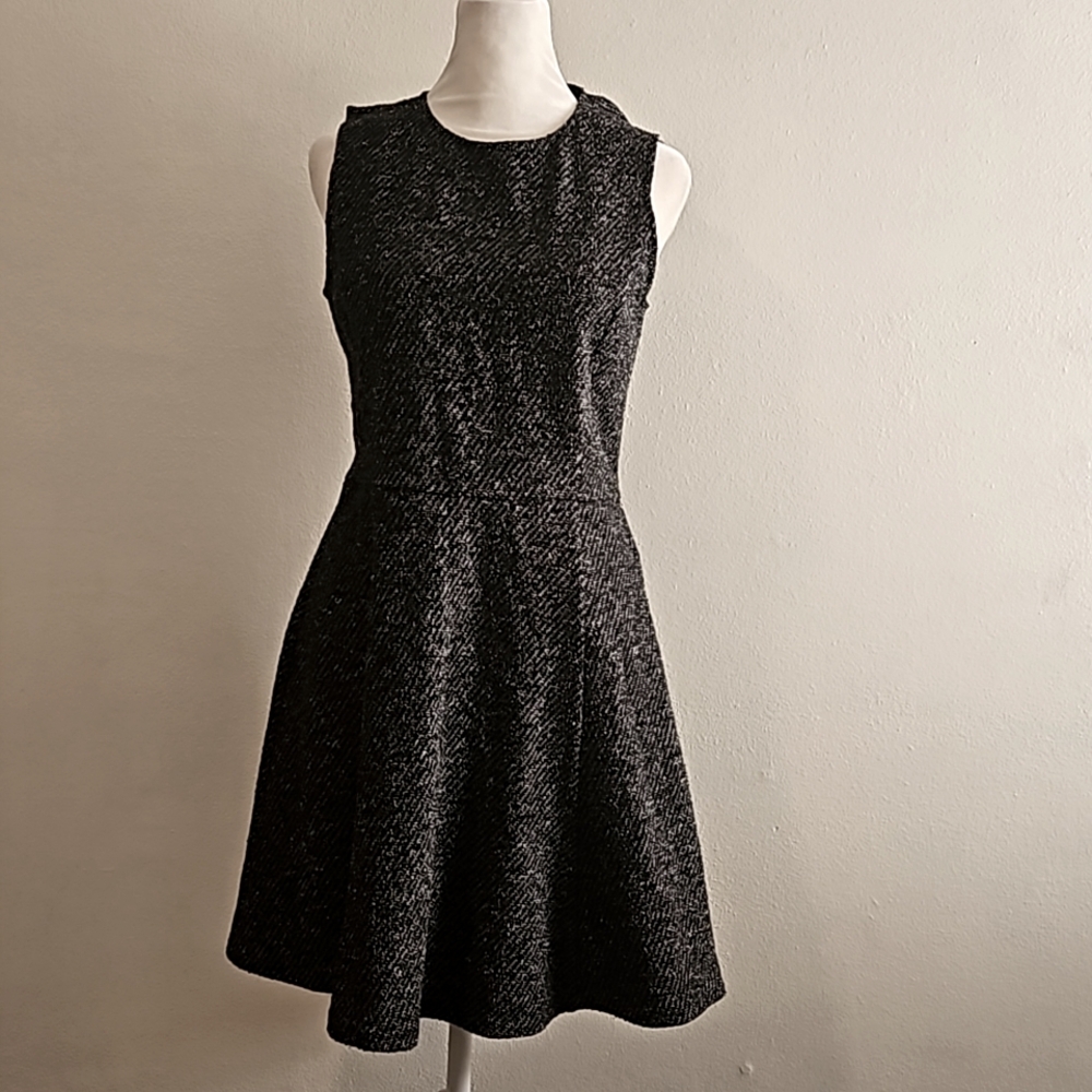 Theory size 8 cotton tweed fit and flare